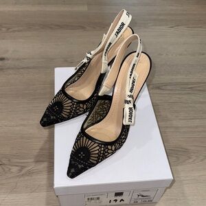 Dior Black and Cream Heels